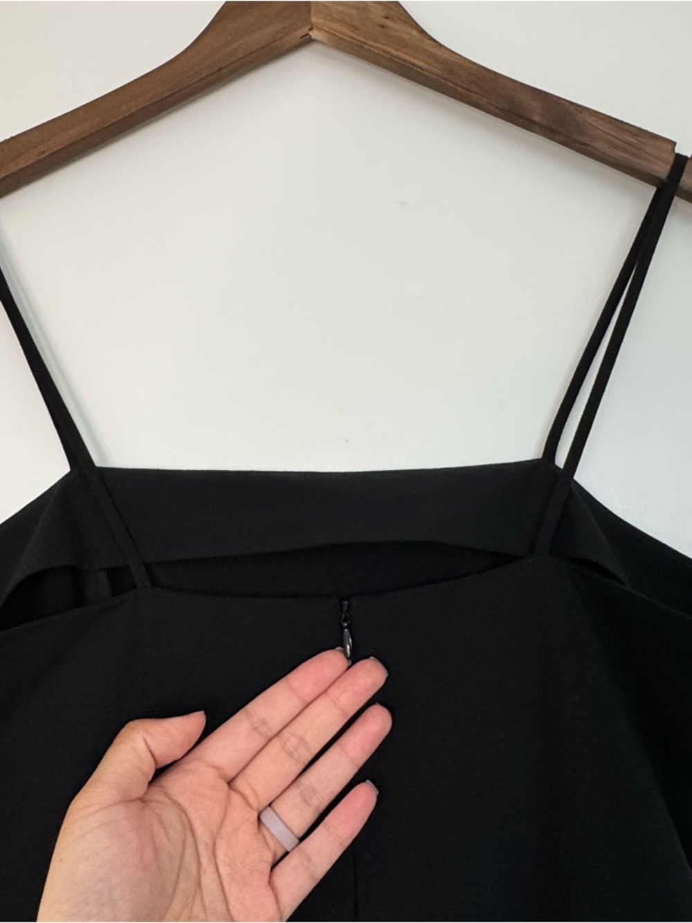 Small Black Midi Tube Dress with Slit Classic Minimalist Old Money Chic Zara - Picture 8 of 15
